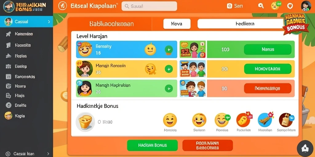 Tampilan awal game yang menarik dan penuh aksi.