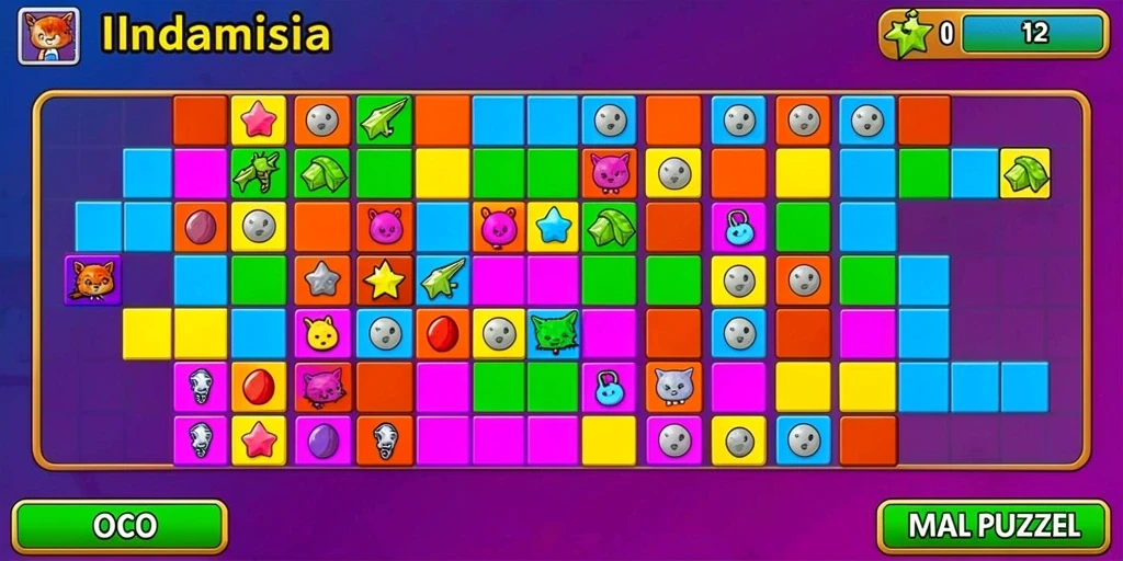 Screenshot menunjukkan karakter utama dalam aksi di dunia fantastis.