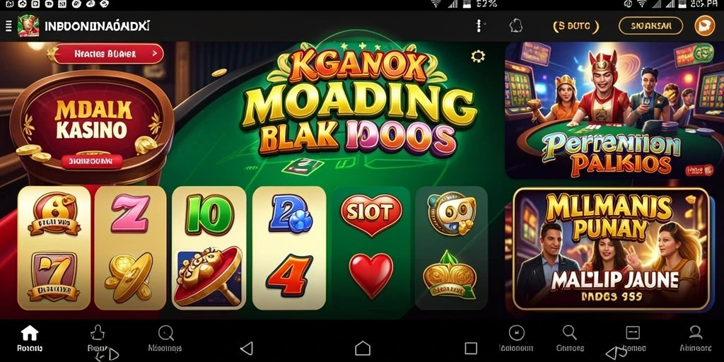 Tampilan antarmuka pengguna yang menarik pada KOITOTO.
