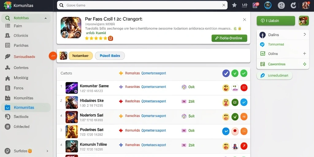 Tampilan awal permainan yang menarik dan user-friendly.