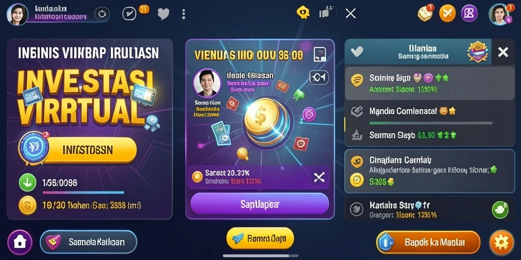 Screenshot menampilkan petualangan di dunia yang menakjubkan.