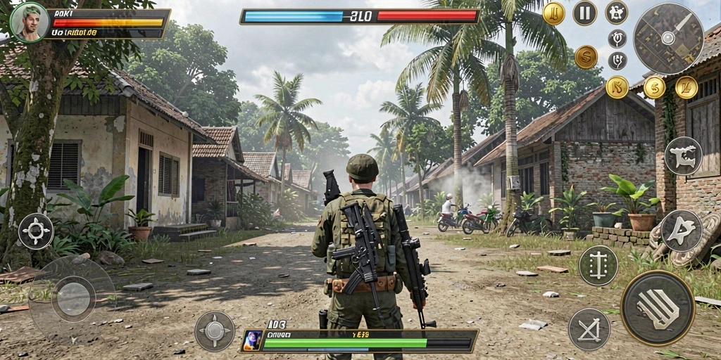 Tampilan karakter yang menarik dan detail.