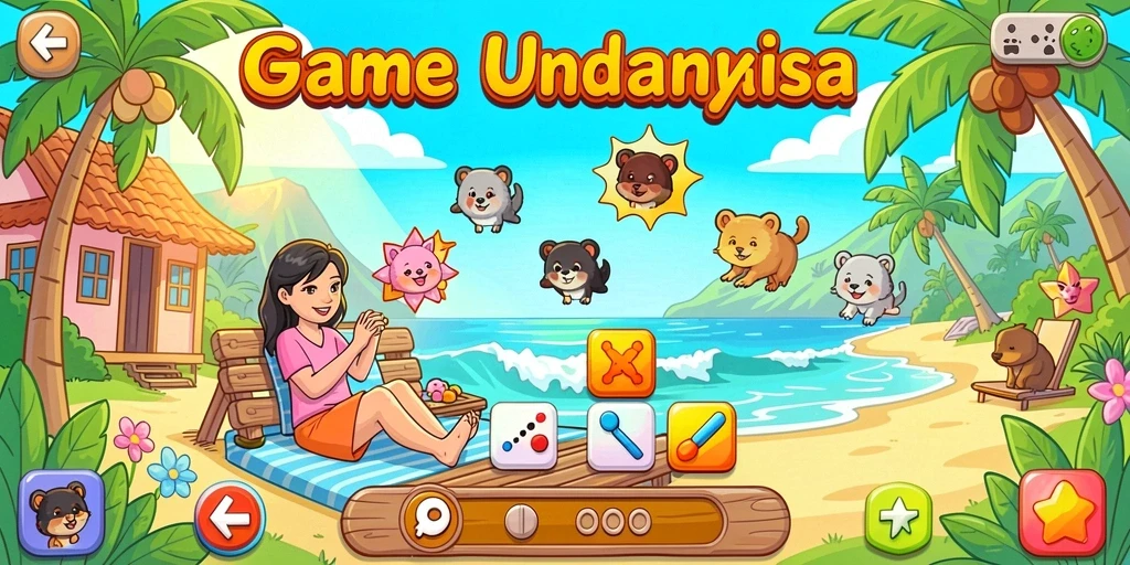 Tampilan menu utama yang intuitif dan menarik.